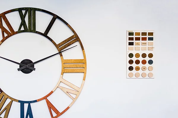 Ceas perete din taiat la router cnc