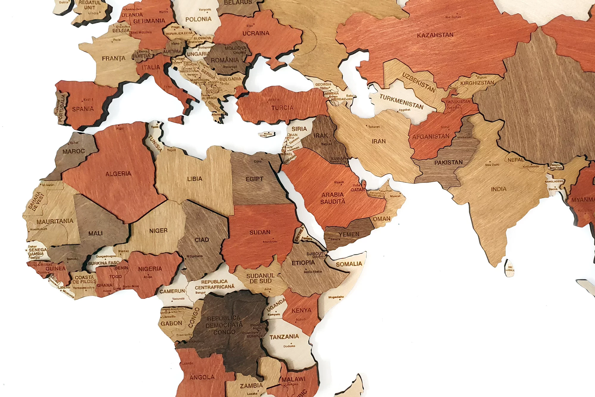 continetul africa lemn