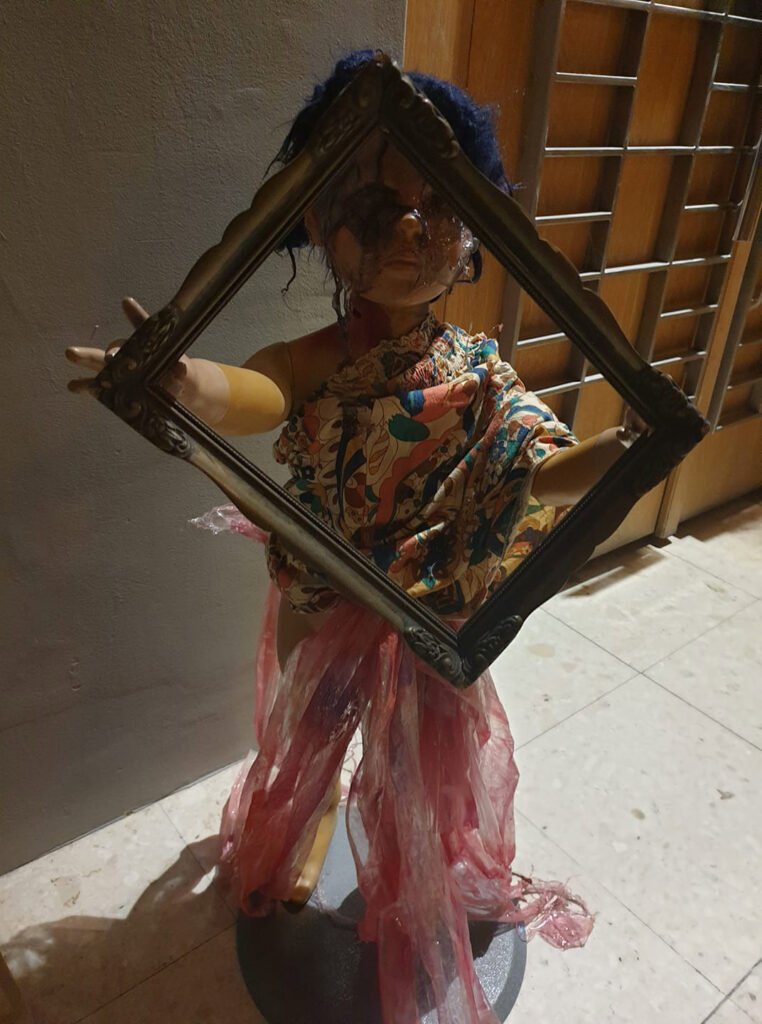 Decoratiune Halloween copil cu ramă