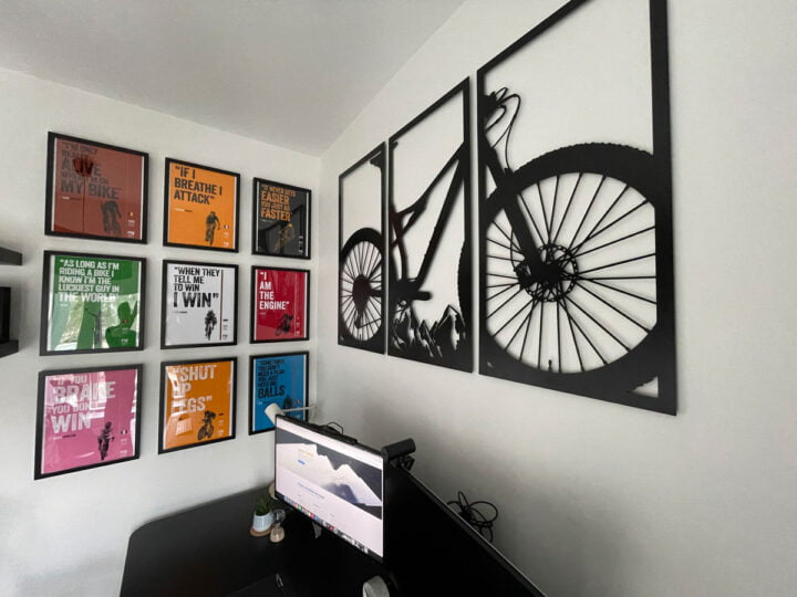 Bicicleta tablou negru