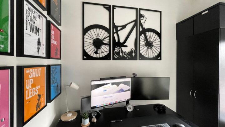 Decoratiune perete cadou ciclisti