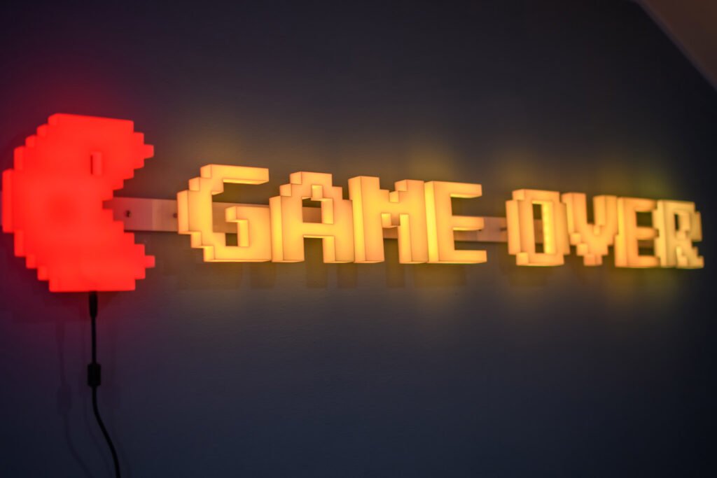 Lampa LED print 3D Game Over