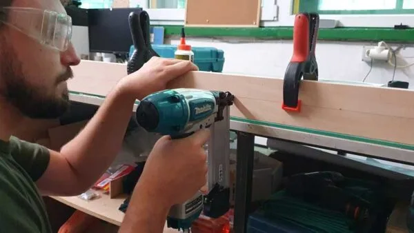 Student wood working