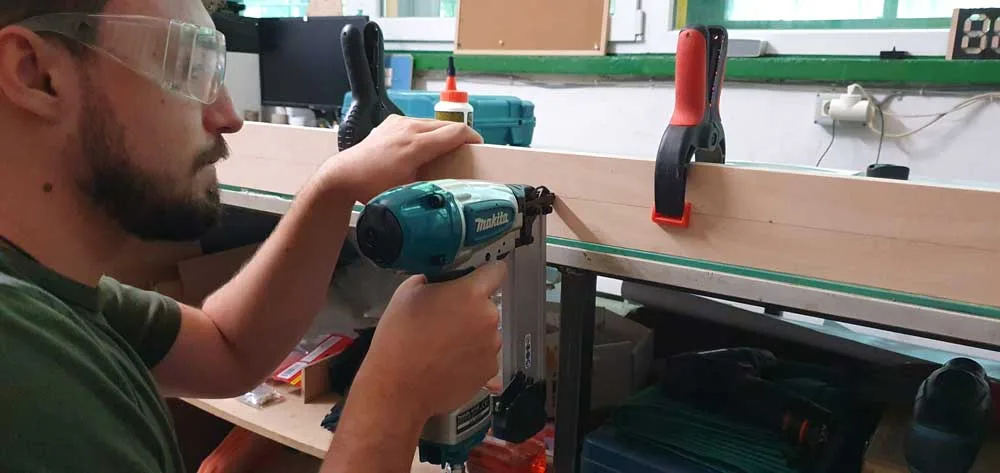 Student wood working