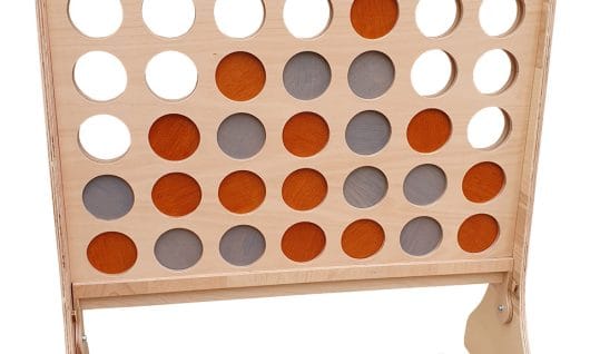 Connect 4 uriaș din lemn de vânzare, joc personalizabil pentru grădină